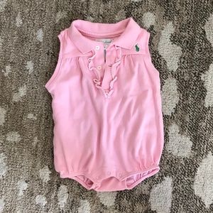 Ralph Lauren pink sleeveless romper